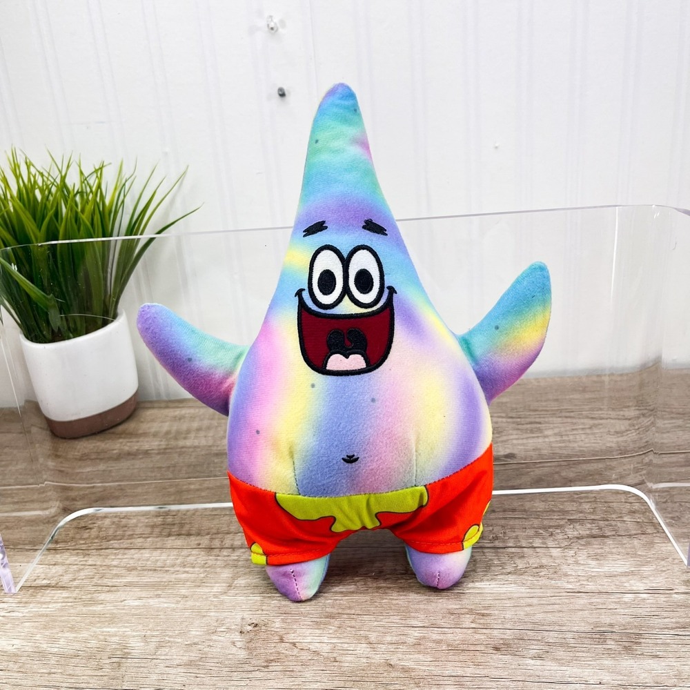 SpongeBob SquarePants Patrick Star Tie Die 11" Stuffed Animal Plush Toy Rare‎